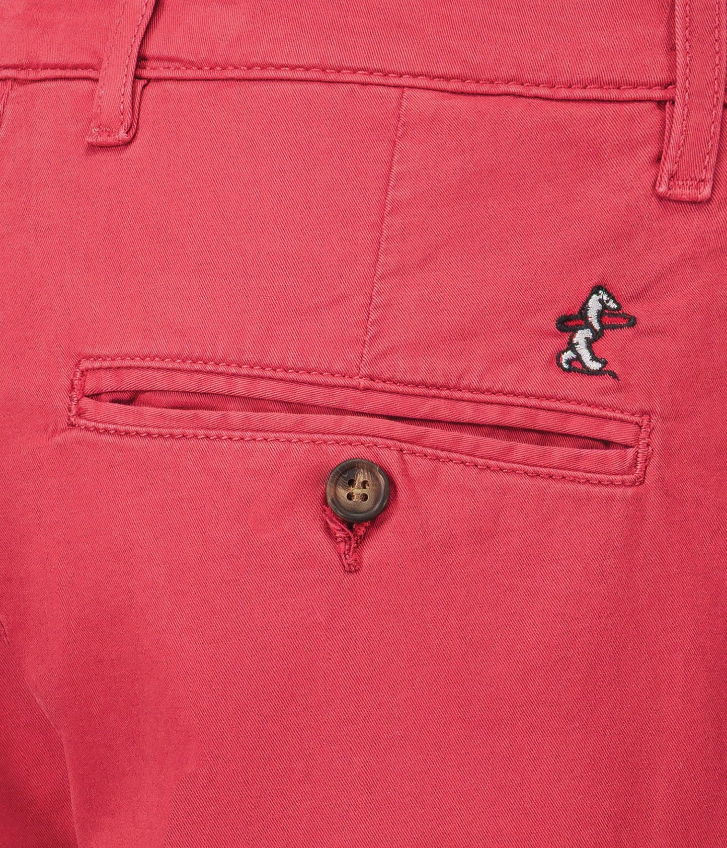 BERMUDA CHINO CARIBOU - ROUGE BASQUE