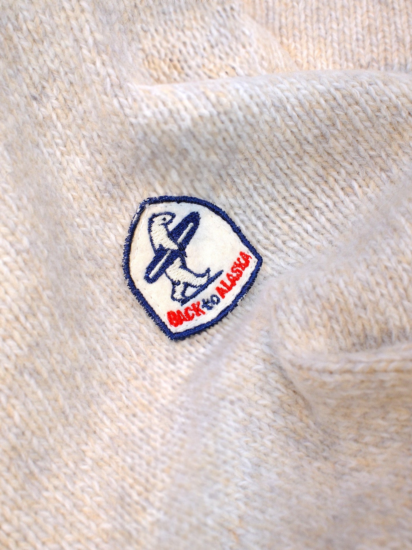 PULL COL ROND CHINÉ - ECRU/GRIS