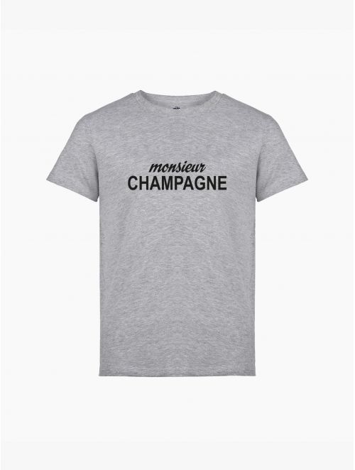 T-SHIRT HOMME GRIS - CHAMPAGNE
