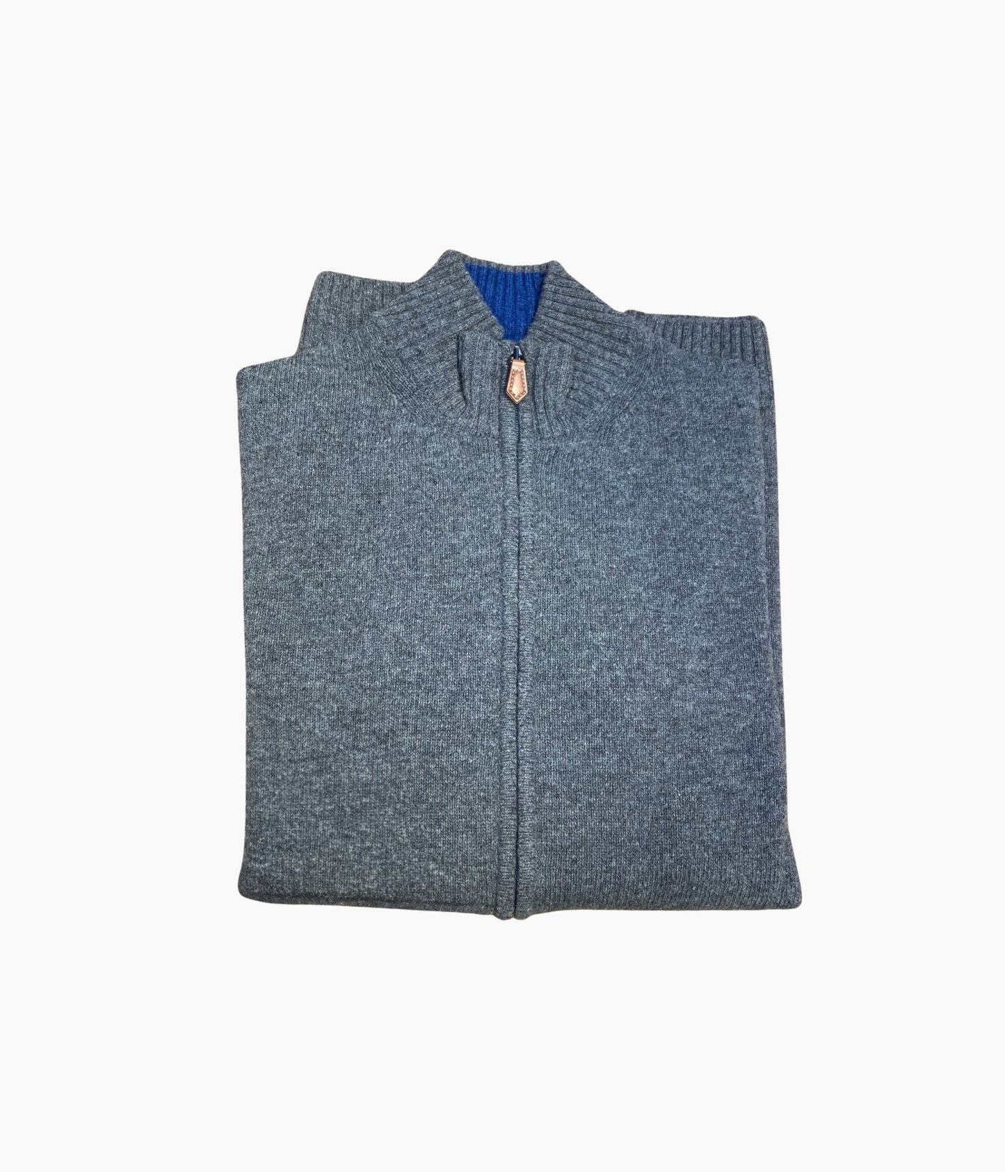GILET FULL ZIP JAUGE - GRIS