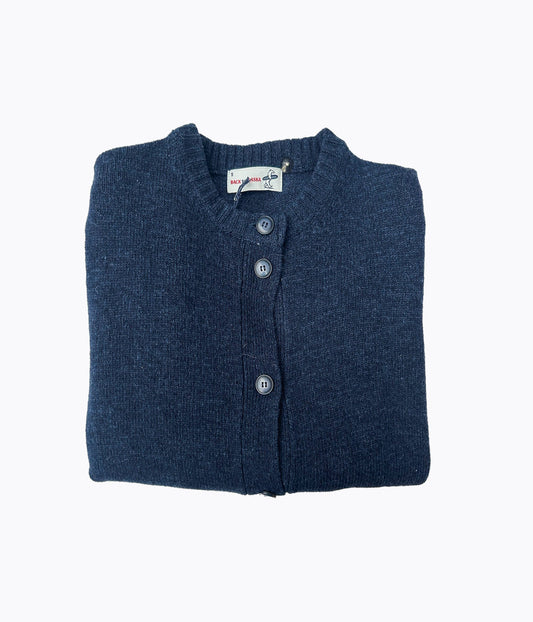CARDIGAN COL ROND 7 BOUTONS -NAVY