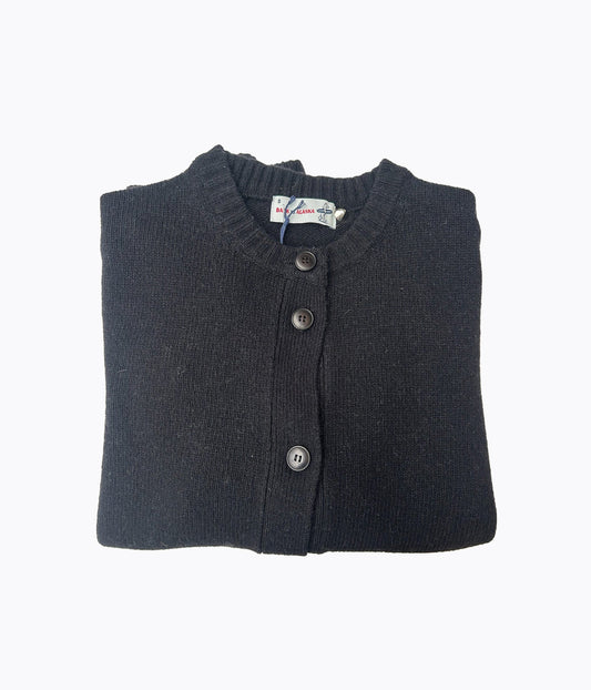 CARDIGAN COL ROND 7 BOUTONS -NOIR