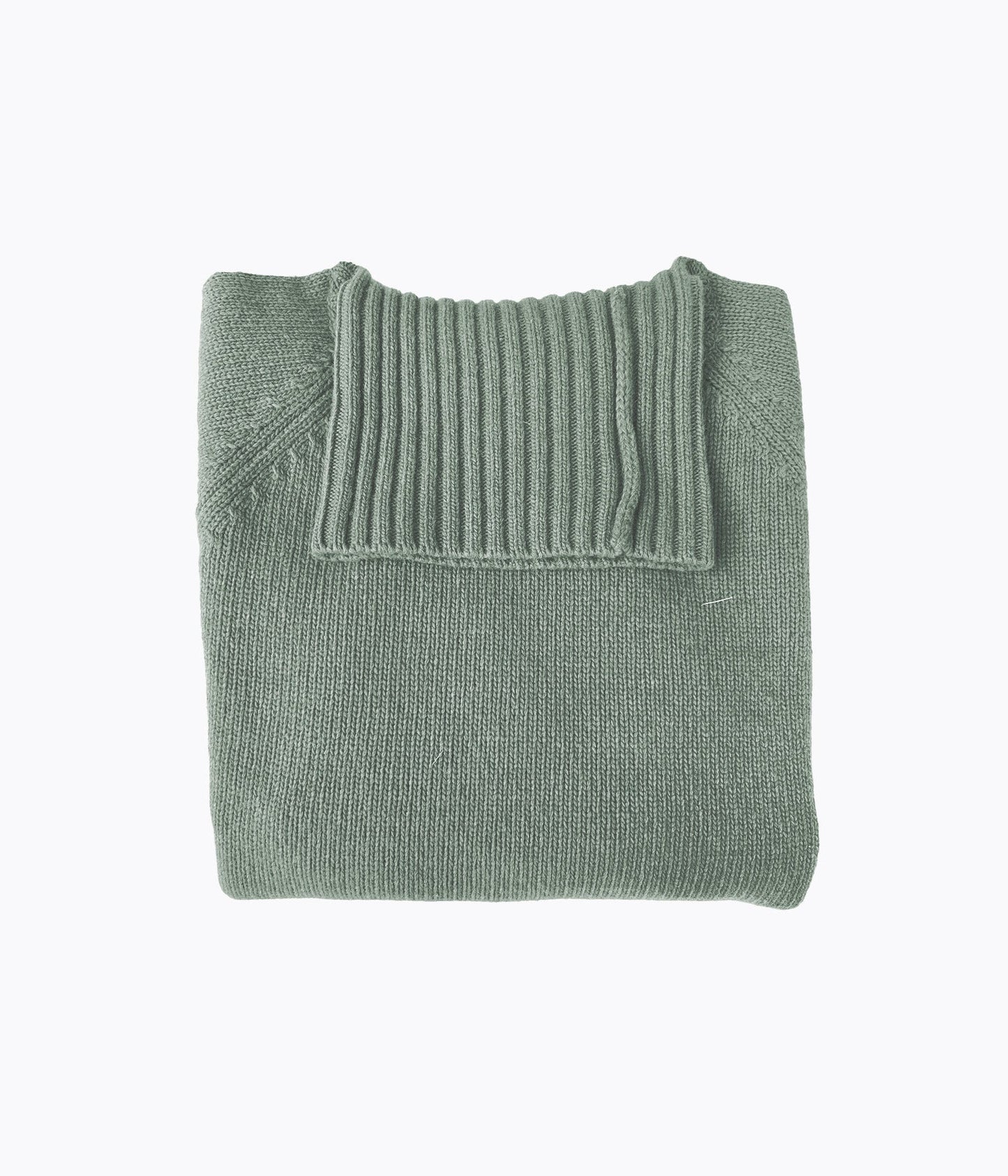 PULL COL ROULE FEMME -CELADON