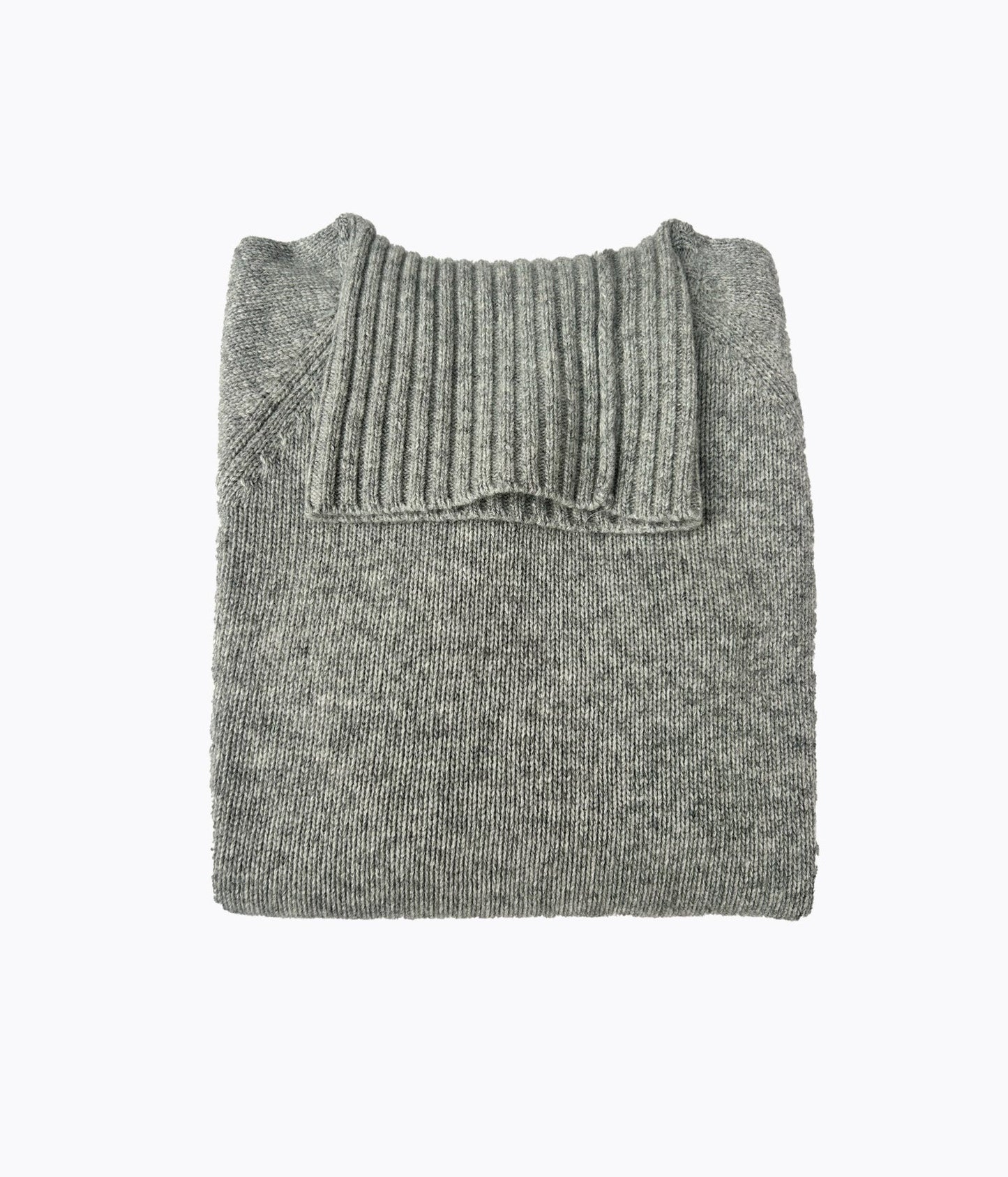 PULL COL ROULE FEMME -GRIS CLAIR