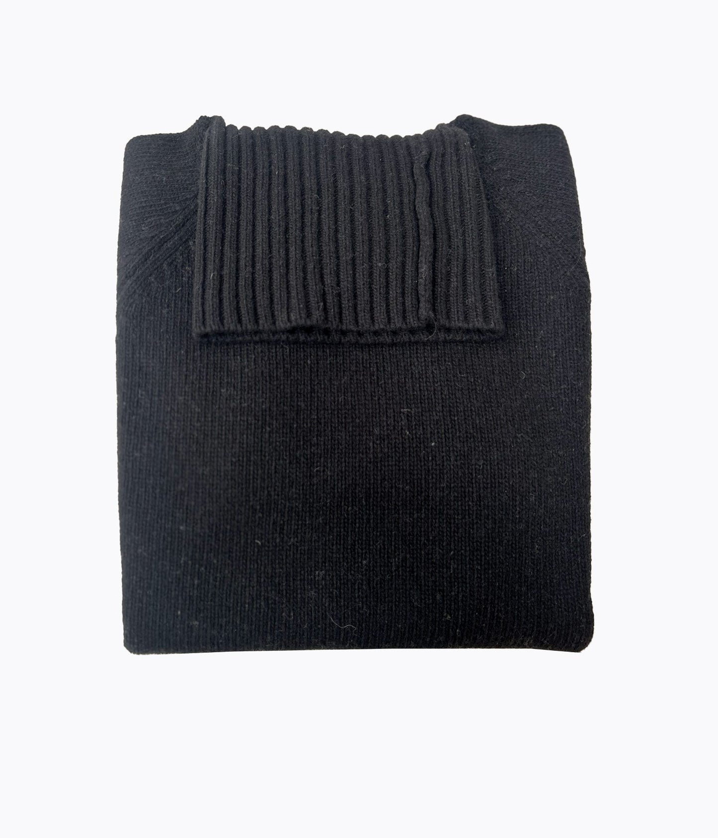 PULL COL ROULE FEMME -NOIR